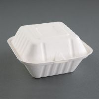 Fiesta Green Compostable Small Bagasse Burger Box