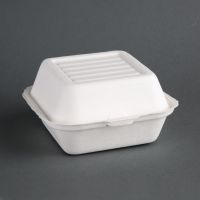 Fiesta Green Compostable Large Bagasse Burger Box