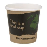 Fiesta Green Single Wall Compostable Espresso Cups - 4oz