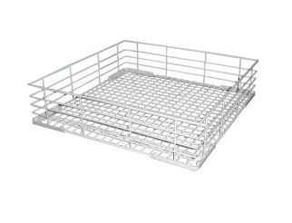 DC Rilsan Coated White Wire Glass Basket 450x450mm