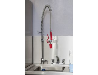 Mixer Tap With Overhead Spray Arm