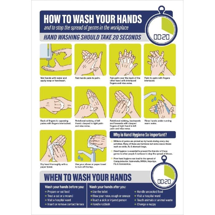 Buy How To Wash Your Hands Poster 